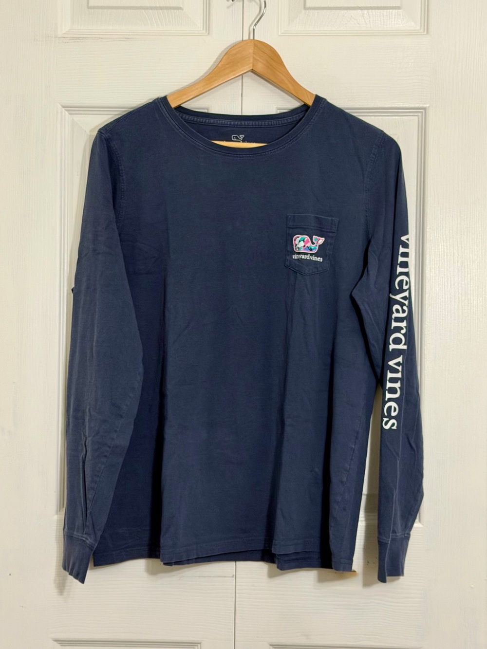 Vineyard Vines Long-Sleeve Pocket Tee - Navy Women’s Size Large